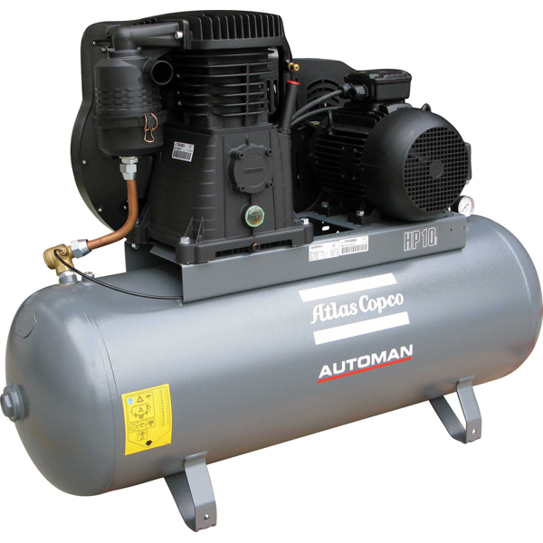 ATLAS COPCO AUTOMAN 400V/3PH 10.0HP 43.0CFM 200L